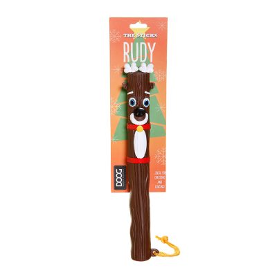 Rudy the Reindeer Xmas Stick Dog Toy