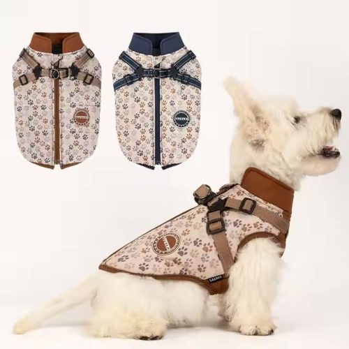 Elite Puffer Dog Coat for small dogs, designed for warmth and safety in cold weather.