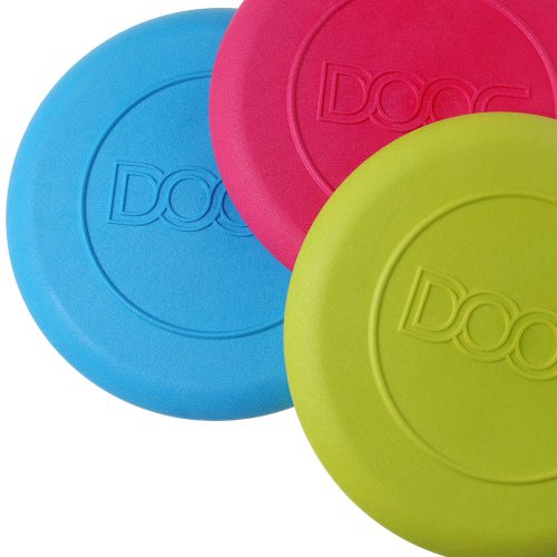 Colourful set of DOOG Dog Frisbees in playful shades for all dog sizes and styles