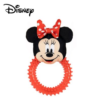 Minnie Mouse Dog Chew Toy with Teething Ring