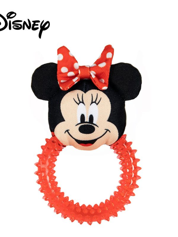Minnie Mouse Dog Chew Toy with Teething Ring