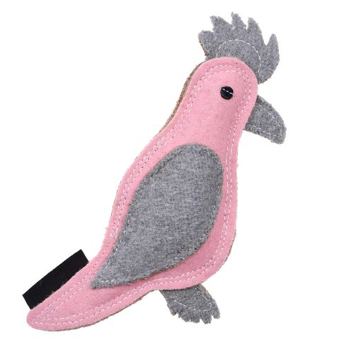 Outback Tails Gertie the Galah plush dog toy