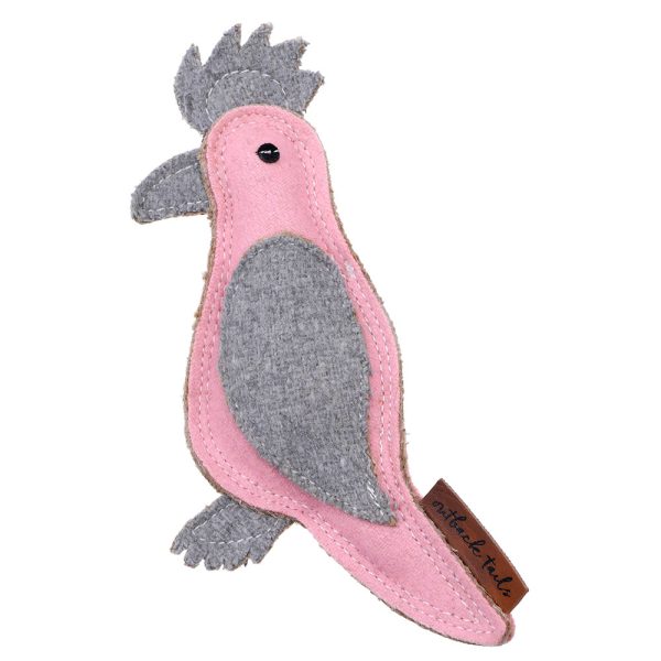 Gertie the Galah felt dog toy by Outback Tails