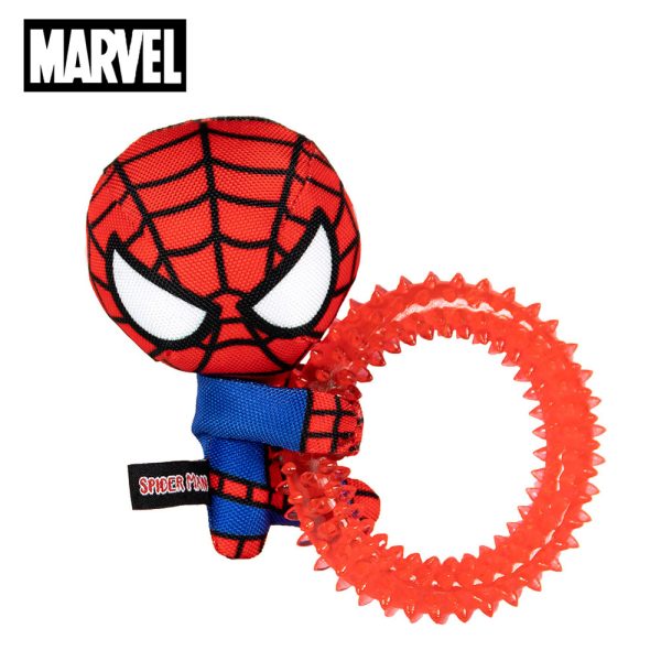 Spider-Man Dog Chew Toy with Teething Ring