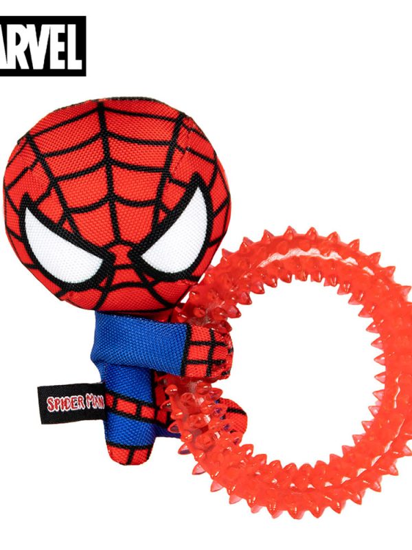 Spider-Man Dog Chew Toy with Teething Ring