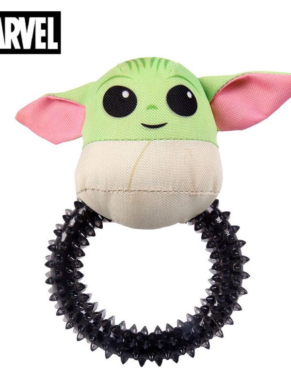 Star Wars Mandalorian Dog Chew Toy with Teething Ring