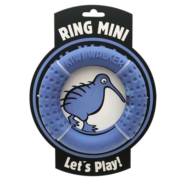 Kiwi Walker Mini TPR Ring Dog Toy - Blue