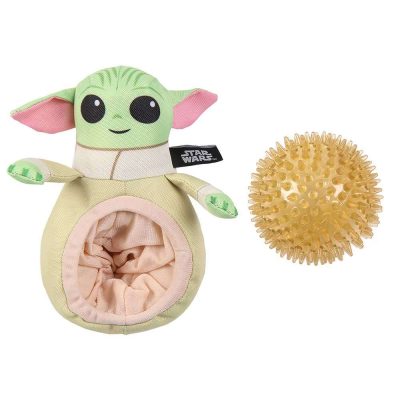 Star Wars The Mandalorian Grogu Two in One Dog Toy